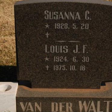 WALT Louis J.F., van der 1924-1975 &amp; Susanna C. 1928-
