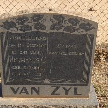 ZYL Hermanus C., van 1902-1964