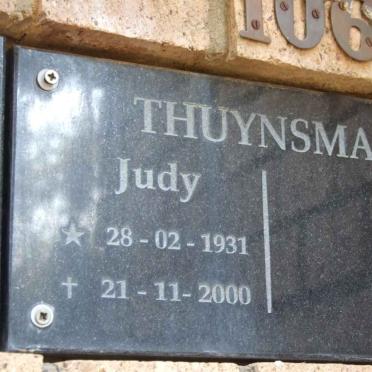 THUYNSMA Judy 1931-2000