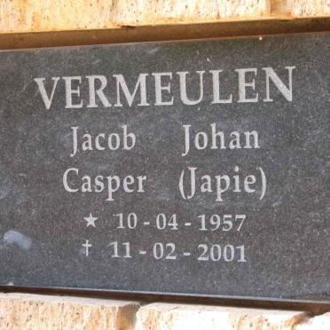 VERMEULEN Jacob Johan Casper 1957-2001
