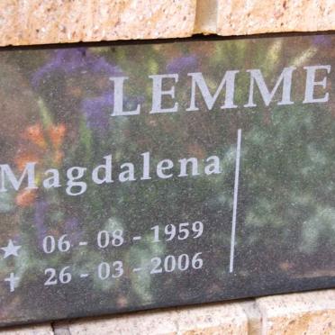 LEMMER Magdalena 1959-2006