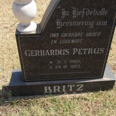 BRITZ Gerhardus Petrus 1960-1983