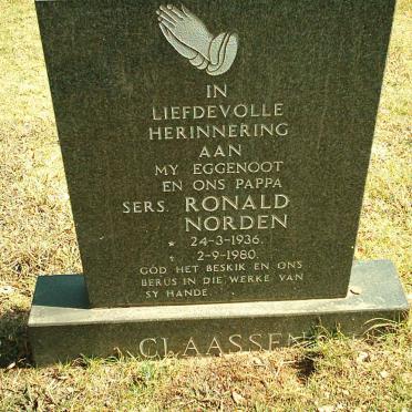 CLAASSEN Ronald Norden 1936-1980