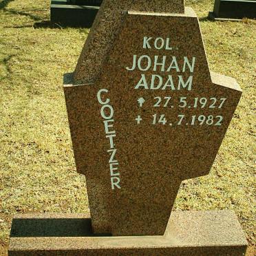 COETZER Johan Adam 1927-1982