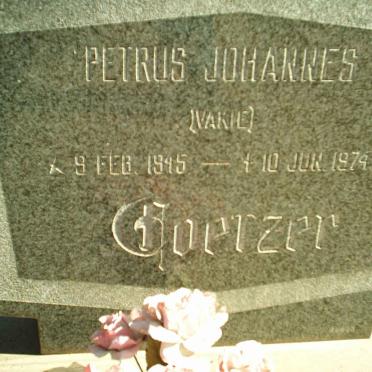 COETZER Petrus Johannes 1945-1974
