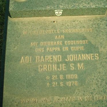 CRONJE Barend Johannes 1909-1978