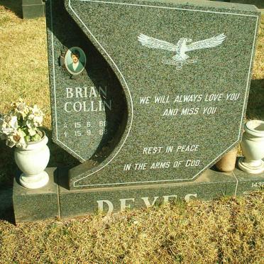 DEYES Brian Collin 1968-1988