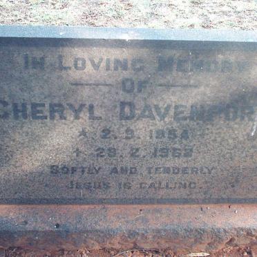 DAVENPORT Cheryl 1954-19?3