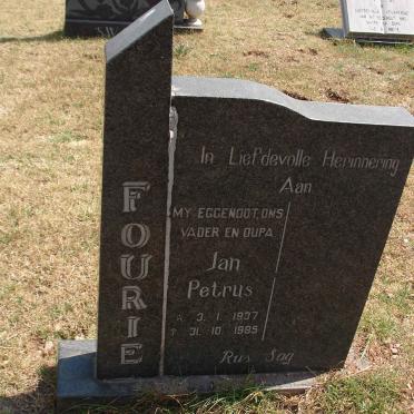 FOURIE Jan Petrus 1937-1985