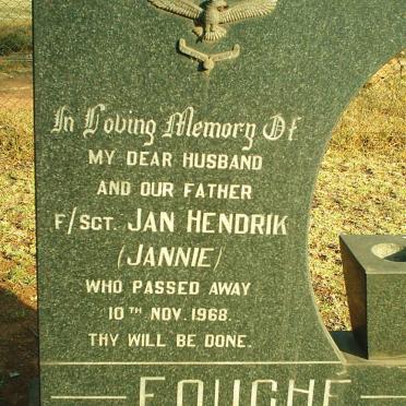 FOUCHÉ Jan Hendrik -1968