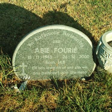 FOURIE Abie 1943-2000