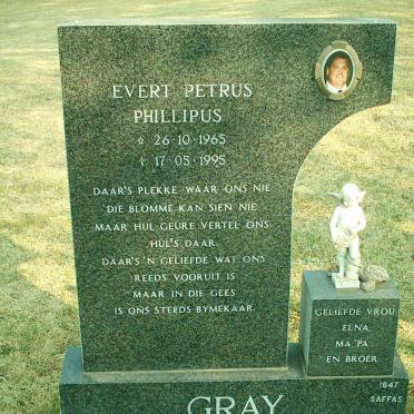 GRAY Evert Petrus Phillipus 1965-1995