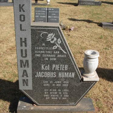 HUMAN Pieter Jacobus 1936-1993
