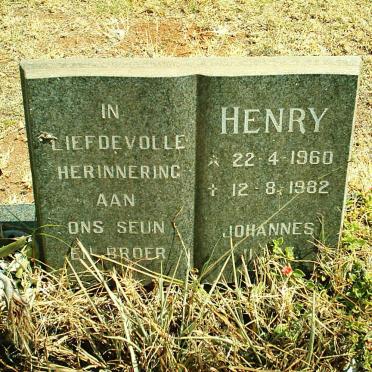 HENRY Johannes 1960-1982
