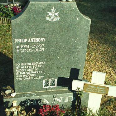 HAND Phillip Anthony 1931-2001