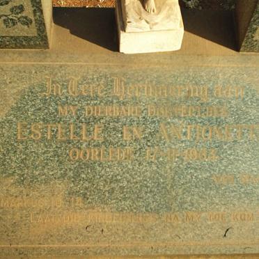 JOUBERT Estelle -1963 :: JOUBERT Antionette -1963 