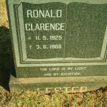 LESTER Ronald Clarence 1925-1988