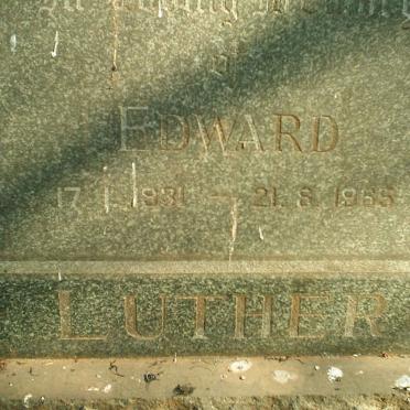 LUTHER Edward 1931-1965