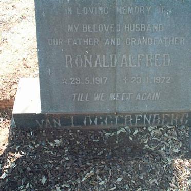 LOGGERENBERG Ronald Alfred, van 1917-1972