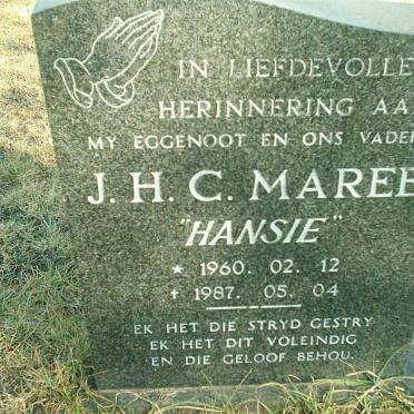 MAREE J.H.C. 1960-1987