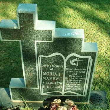 MAMBWE Moriah 1970-2003