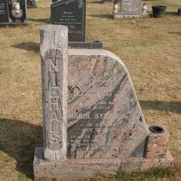 NIEHAUS Maria Sybella 1954-1999