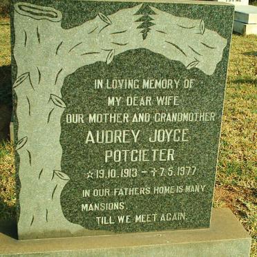 POTGIETER Audrey Joyce 1913-1977