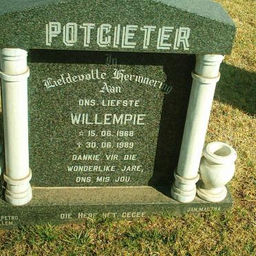 POTGIETER Willempie 1968-1989