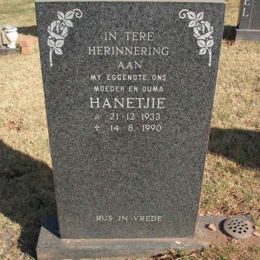 POTGIETER Hanetjie 1933-1990