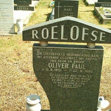 ROELOFSE Oliver Faul 1951-1980