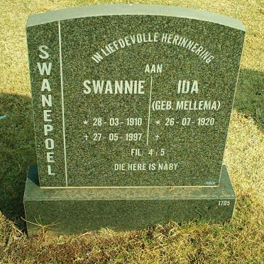 SWANEPOEL Swannie 1910-1997 &amp; Ida MELLEMA 1920