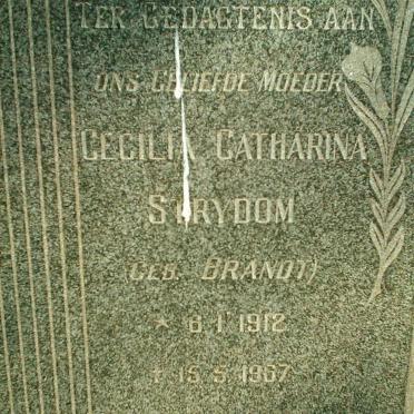 STRYDOM Cecilia Catharina nee BRANDT 1912-1967