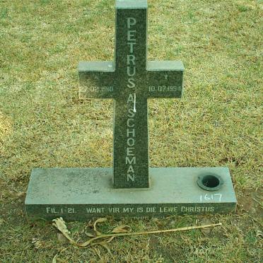 SCHOEMAN Petrus A. 1910-1994