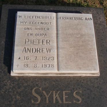 SYKES Pieter Andrew 1923-1978