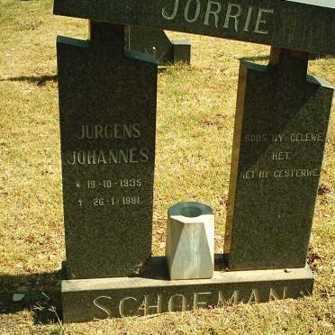 SCHOEMAN Jurgens Johannes 1935-1981