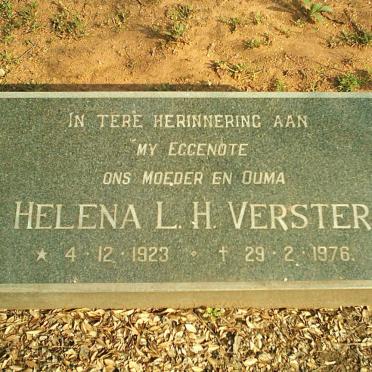 VERSTER Helena L.H. 1923-1976