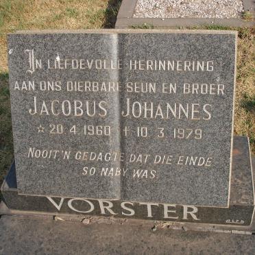 VORSTER Jacobus Johannes 1960-1979