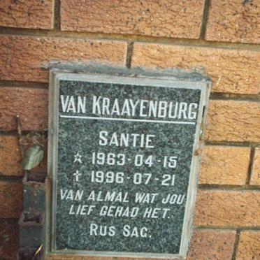 KRAAYENBURG Santie, van 1963-1996