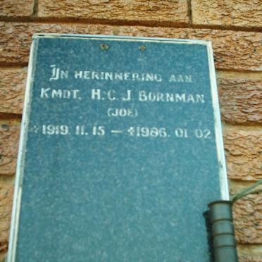 BORNMAN H.C.J. 1919-1986