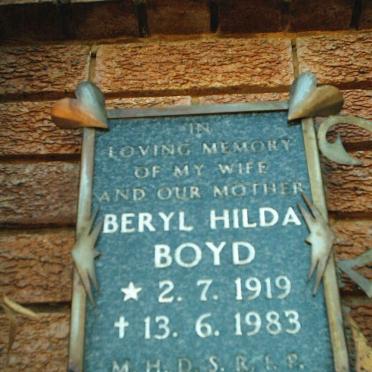 BOYD Beryl Hilda 1919-1983