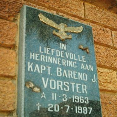 VORSTER Barend J. 1963-1987