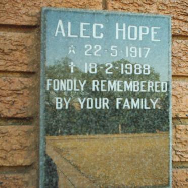 HOPE Alec 1917-1988
