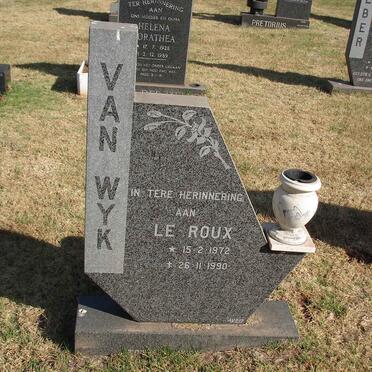 WYK Le Roux, van 1972-1990