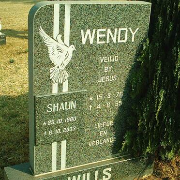 WILLS Wendy 1976-1995 :: WILLS Shaun 1980-2003