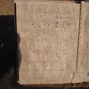 ? Nicolaas Johannes 1956-1979