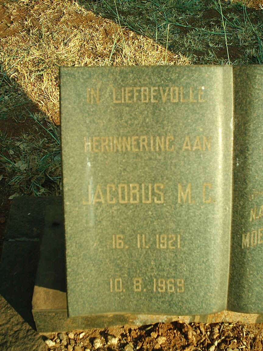 ? Jacobus M.C. 1921-1969