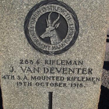 DEVENTER J., van -1918