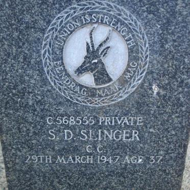 SLINGER S.D. -1947