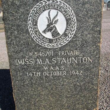STAUNTON M.A. -1942