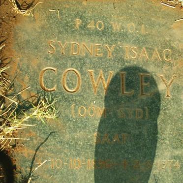 COWLEY Sydney Isaac 1896-1974